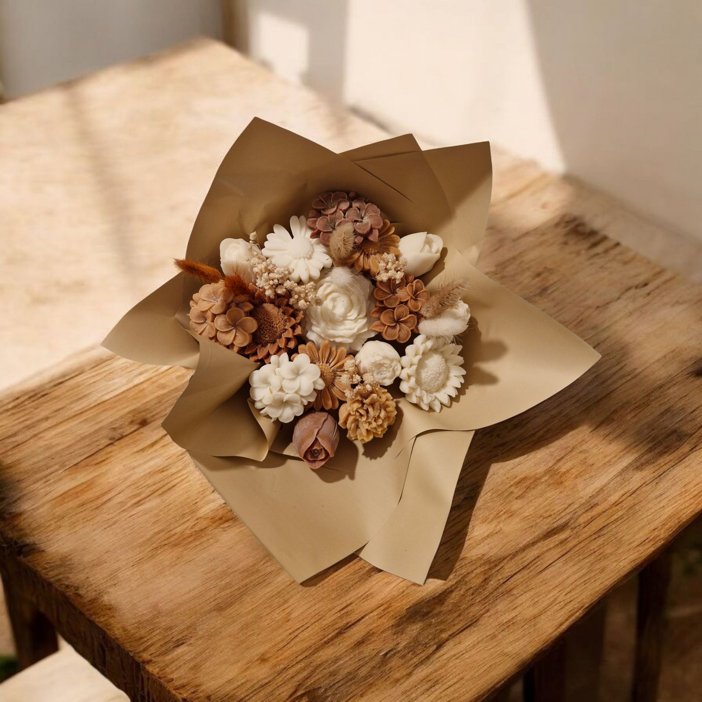 Nos bouquets de fleurs avec fleurs séchées - 7 fleurs.