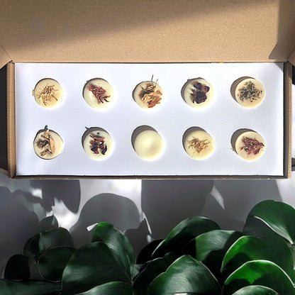 Notre coffret de fondants parfumés.