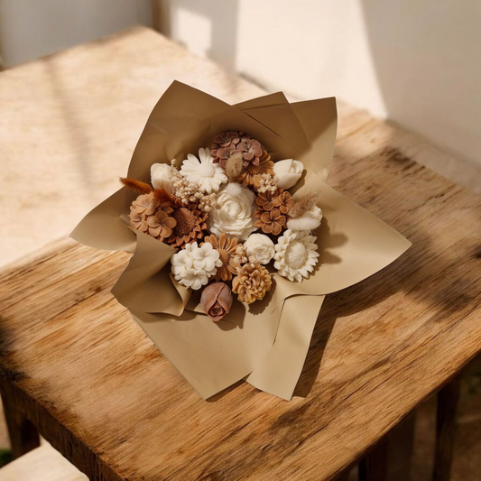 Nos bouquets de fleurs avec fleurs séchées - 7 fleurs.